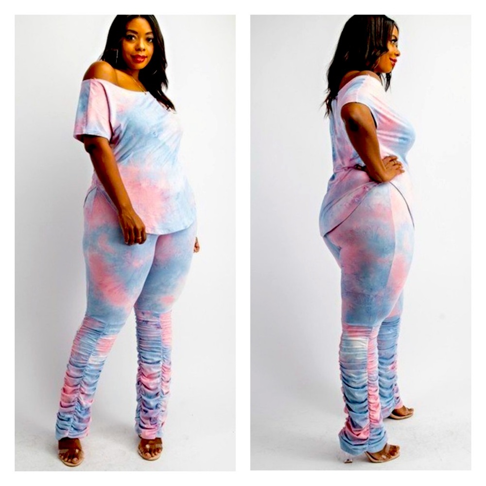 ➕ Pastel TieDye Pants Set